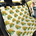 Watercolor Turtle Pattern Print Pet Car Back Seat Cover