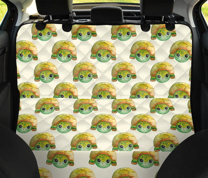 Watercolor Turtle Pattern Print Pet Car Back Seat Cover