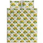 Watercolor Turtle Pattern Print Quilt Bed Set