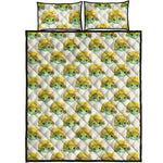 Watercolor Turtle Pattern Print Quilt Bed Set