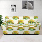 Watercolor Turtle Pattern Print Sofa Cover