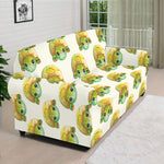 Watercolor Turtle Pattern Print Sofa Cover