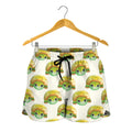Watercolor Turtle Pattern Print Women's Shorts