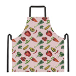 Watercolor Vegan Pattern Print Apron