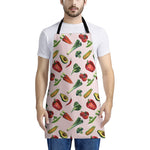 Watercolor Vegan Pattern Print Apron