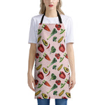 Watercolor Vegan Pattern Print Apron