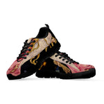 Watercolor Virgo Zodiac Sign Print Black Sneakers