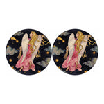 Watercolor Virgo Zodiac Sign Print Car Coasters