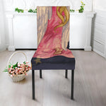 Watercolor Virgo Zodiac Sign Print Dining Chair Slipcover
