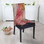 Watercolor Virgo Zodiac Sign Print Dining Chair Slipcover