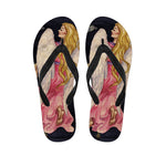 Watercolor Virgo Zodiac Sign Print Flip Flops