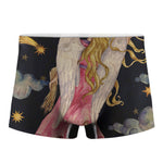Watercolor Virgo Zodiac Sign Print Men's Boxer Briefs