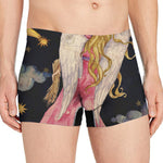 Watercolor Virgo Zodiac Sign Print Men's Boxer Briefs