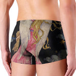 Watercolor Virgo Zodiac Sign Print Men's Boxer Briefs