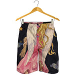 Watercolor Virgo Zodiac Sign Print Men's Shorts