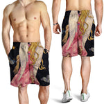 Watercolor Virgo Zodiac Sign Print Men's Shorts