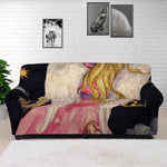 Watercolor Virgo Zodiac Sign Print Sofa Cover