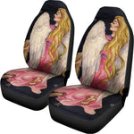 Watercolor Virgo Zodiac Sign Print Universal Fit Car Seat Covers