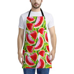 Watercolor Watermelon Pattern Print Apron