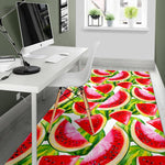 Watercolor Watermelon Pattern Print Area Rug GearFrost