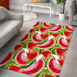Watercolor Watermelon Pattern Print Area Rug GearFrost
