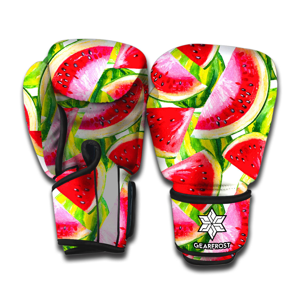 Watercolor Watermelon Pattern Print Boxing Gloves