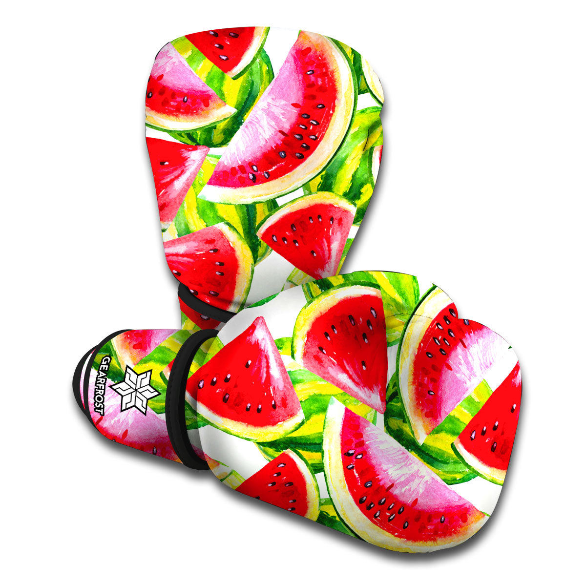 Watercolor Watermelon Pattern Print Boxing Gloves