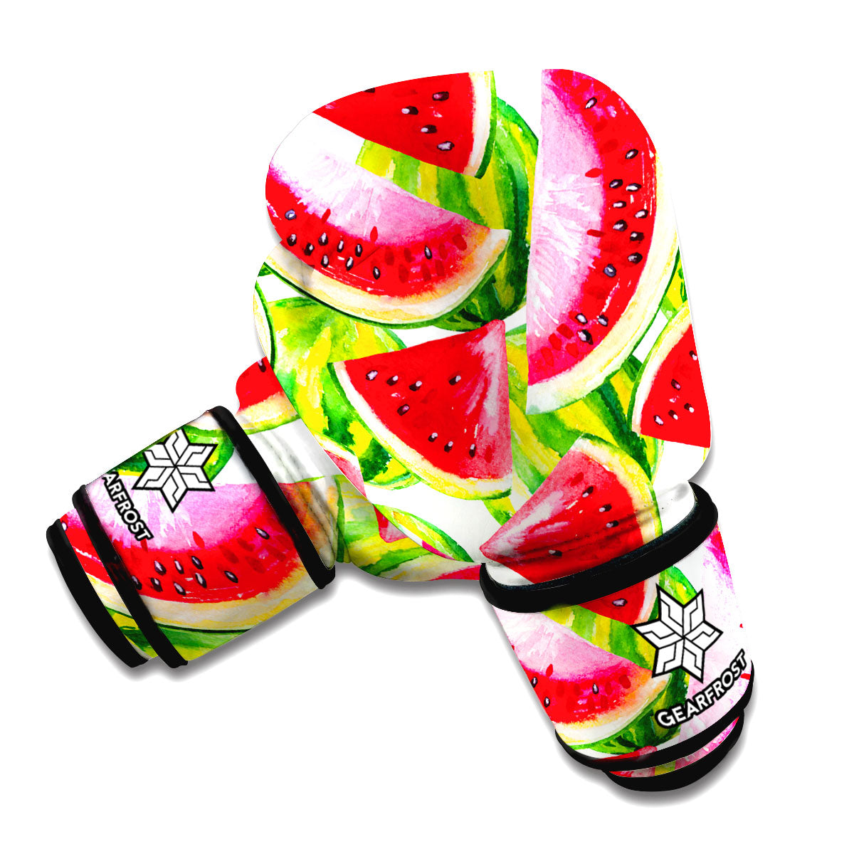 Watercolor Watermelon Pattern Print Boxing Gloves