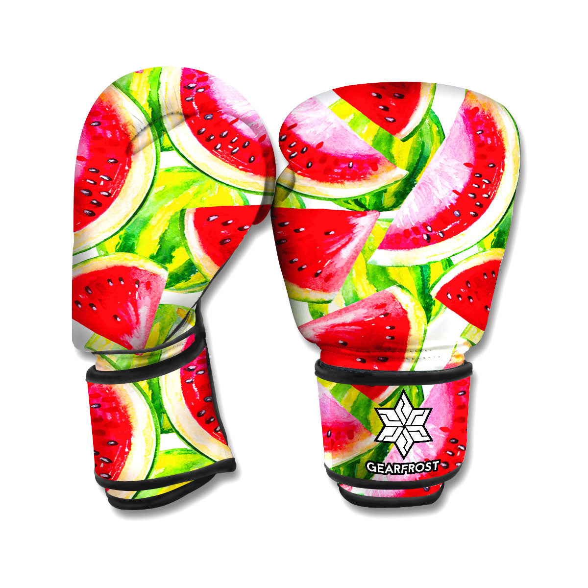 Watercolor Watermelon Pattern Print Boxing Gloves