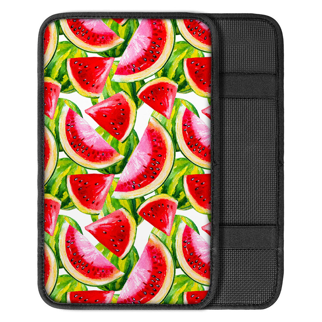 Watercolor Watermelon Pattern Print Car Center Console Cover