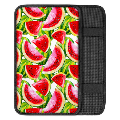 Watercolor Watermelon Pattern Print Car Center Console Cover