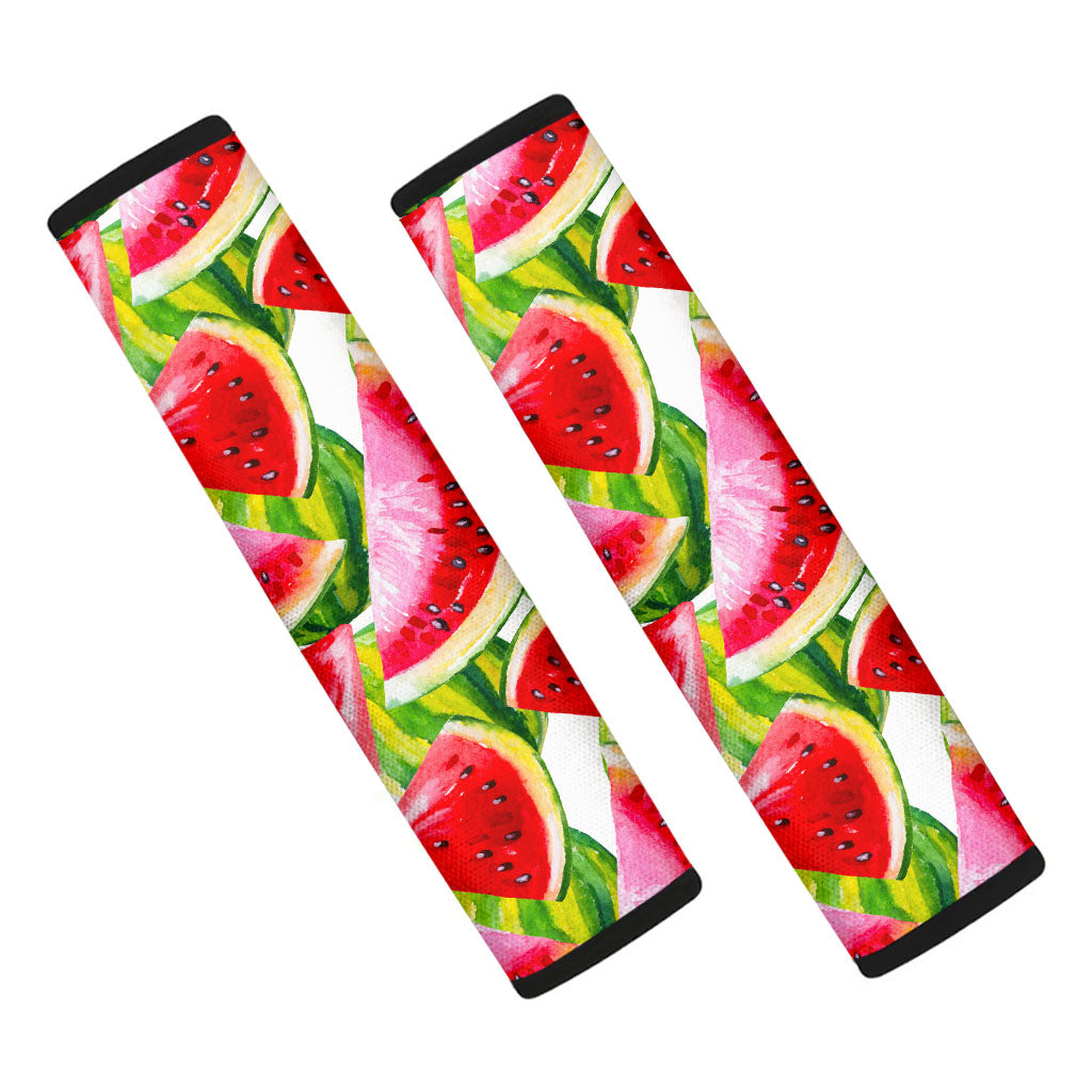 Watercolor Watermelon Pattern Print Car Seat Belt Covers