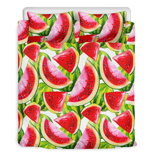 Watercolor Watermelon Pattern Print Duvet Cover Bedding Set
