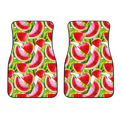 Watercolor Watermelon Pattern Print Front Car Floor Mats