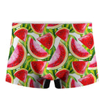 Watercolor Watermelon Pattern Print Men's Boxer Briefs