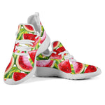 Watercolor Watermelon Pattern Print Mesh Knit Shoes GearFrost