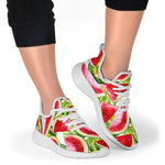 Watercolor Watermelon Pattern Print Mesh Knit Shoes GearFrost
