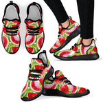 Watercolor Watermelon Pattern Print Mesh Knit Shoes GearFrost