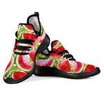 Watercolor Watermelon Pattern Print Mesh Knit Shoes GearFrost