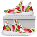 Watercolor Watermelon Pattern Print Mesh Knit Shoes GearFrost