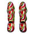 Watercolor Watermelon Pattern Print Muay Thai Shin Guards