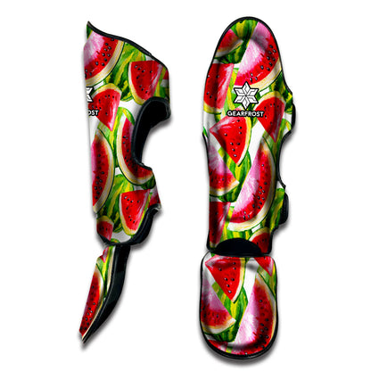 Watercolor Watermelon Pattern Print Muay Thai Shin Guard