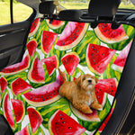 Watercolor Watermelon Pattern Print Pet Car Back Seat Cover