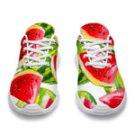 Watercolor Watermelon Pattern Print Sport Shoes GearFrost