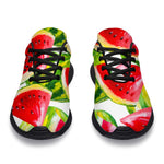 Watercolor Watermelon Pattern Print Sport Shoes GearFrost