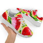 Watercolor Watermelon Pattern Print Sport Shoes GearFrost