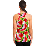 Watercolor Watermelon Pattern Print Women's Racerback Tank Top