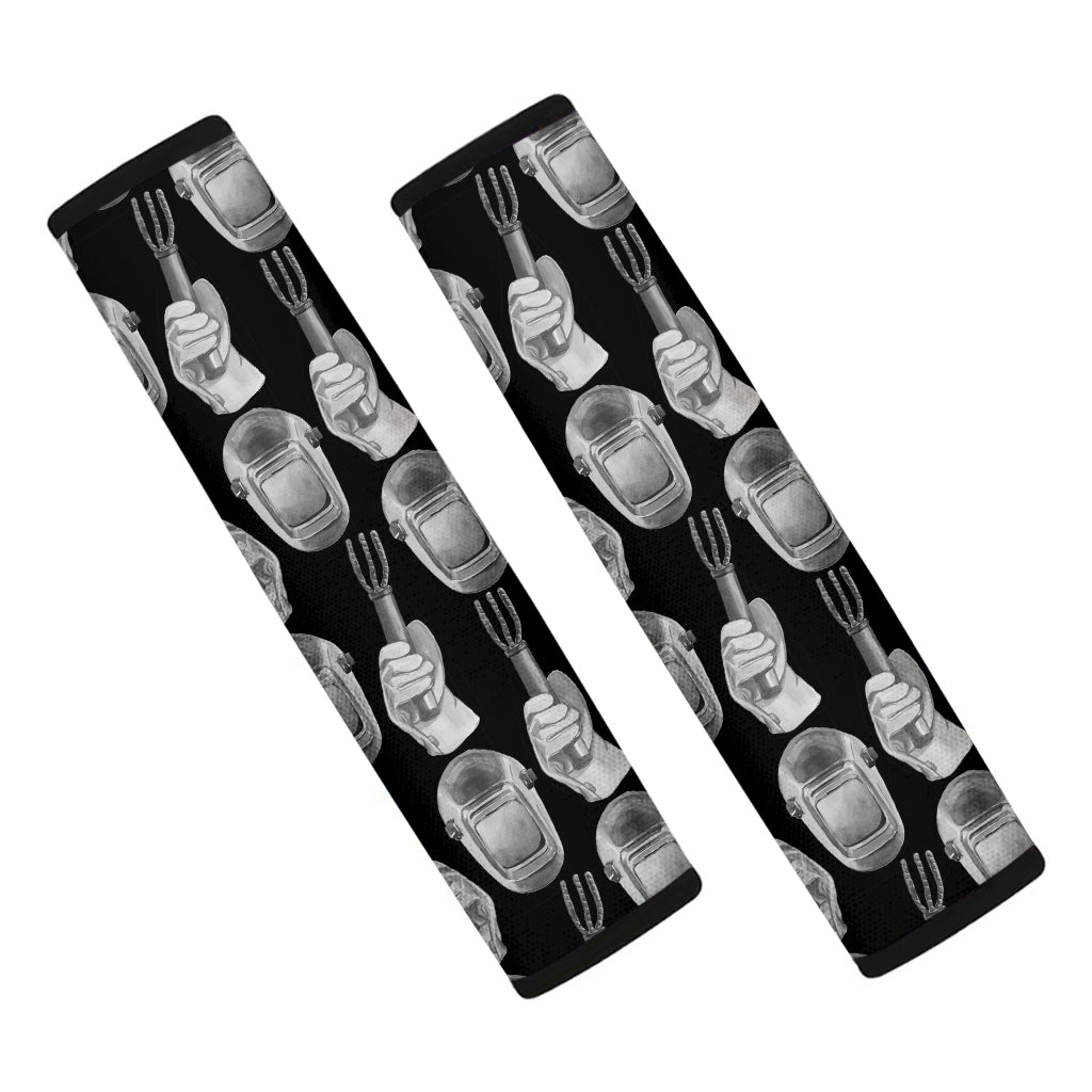 Watercolor Welder Pattern Print Car Seat Belt Covers