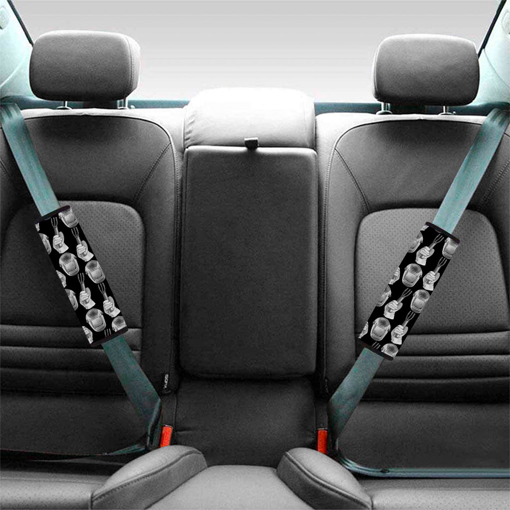 Watercolor Welder Pattern Print Car Seat Belt Covers