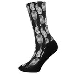 Watercolor Welder Pattern Print Crew Socks